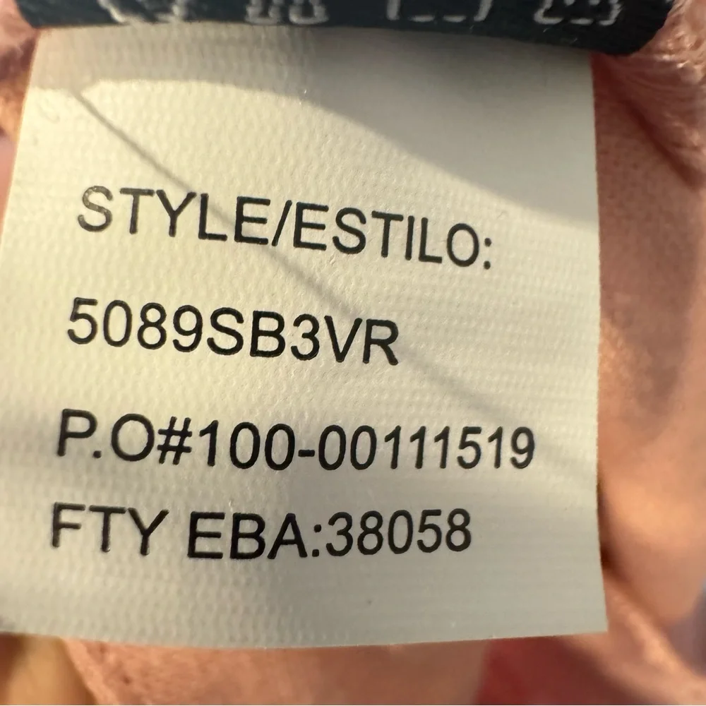 NWT Violets and Roses mid-rise linen‎ blend chino short, Pink, Women’s Size 14